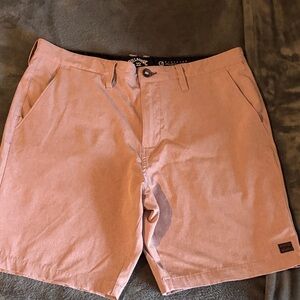 Billabong Men's Light Pink Flat Front Shorts